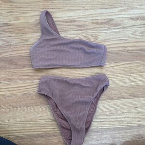 Everything but water brown, high waisted bikini